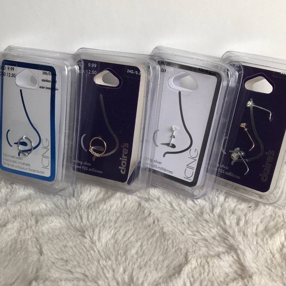 ❌ SOLD ❌ Total of 6 Nose Rings